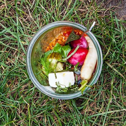 Studio Olafur Eliasson's picnic jar.  Image courtesy of @soe_kitchen's Instagram