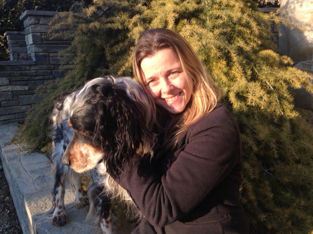 Liviana with her dog Oliver