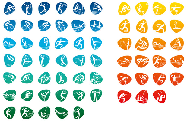 Rio 2016's pictograms