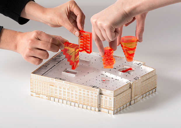 OMA's model for its reworking of KaDeWe - image courtesy of OMA