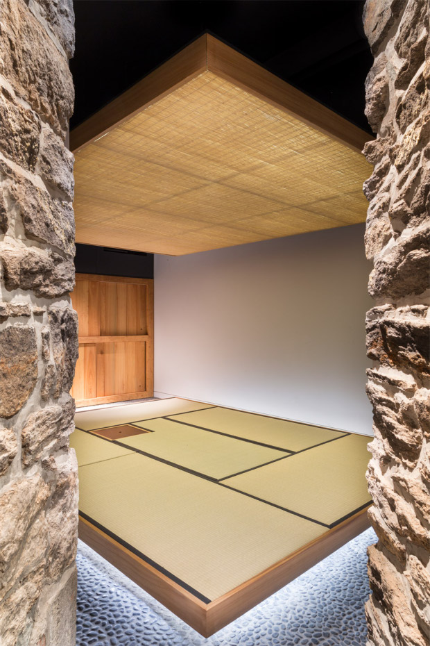 The tea room in Cai Guo-Qiang's studio by OMA. Photo by Brett Beyer, brettbeyerphotography.com