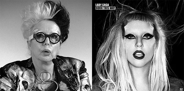 Orlan (left) and Lady Gaga (right)