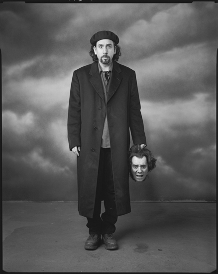 Tim Burton on the set of Sleepy Hollow (1999) - photo by Mary Ellen Mark