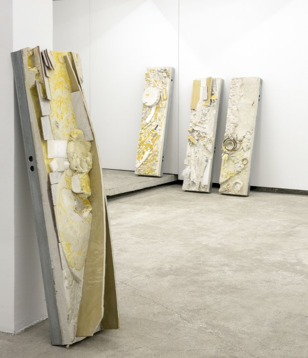 Installation view, Allyson Vieira, Time and Materials (and Overhead), The Breeder, Athens (2014). Courtesy of the artist and Laurel Gitlen, New York