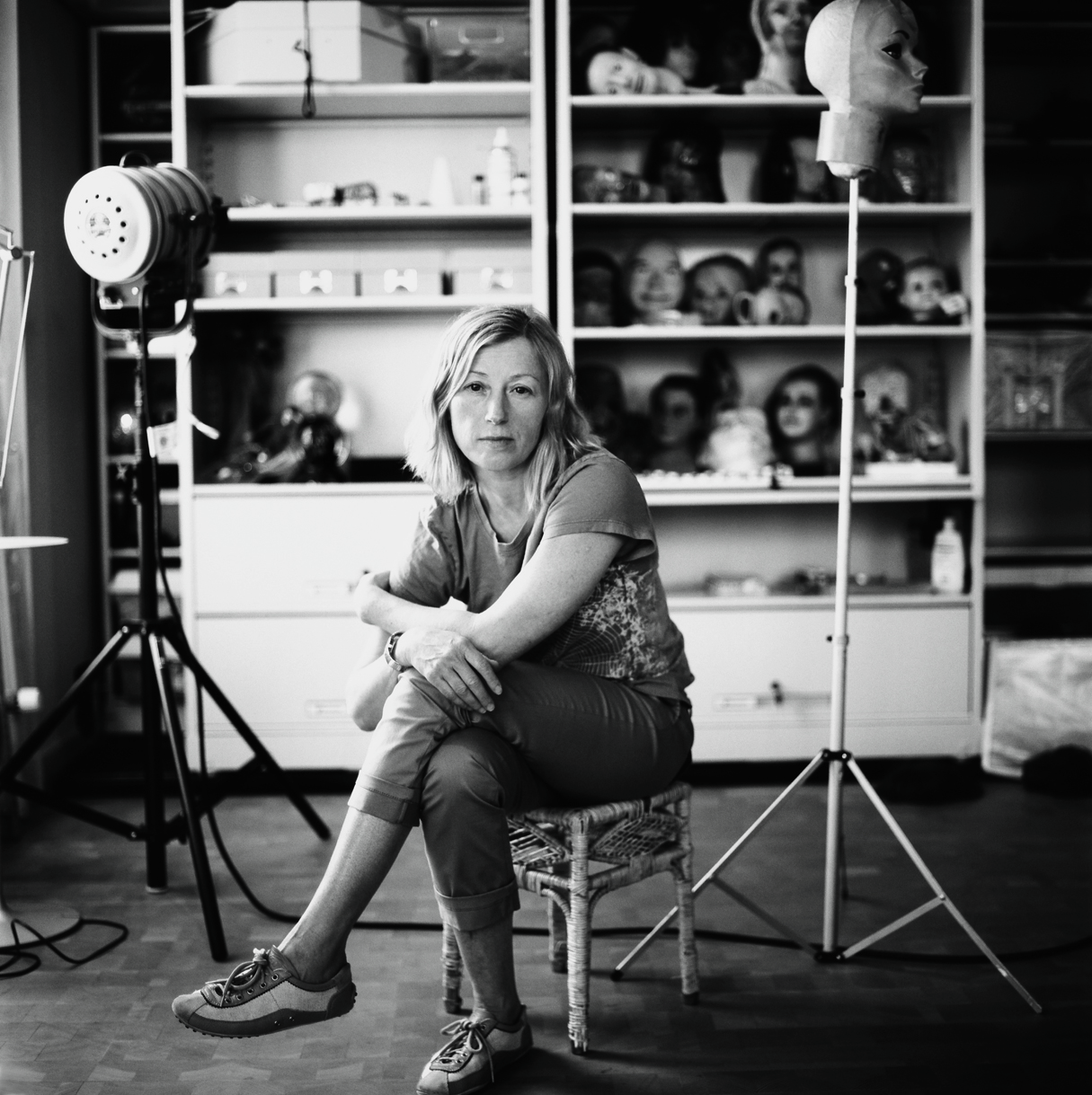 Cindy Sherman in her studio New York 2007. As reproduced in our Phaidon Focus book