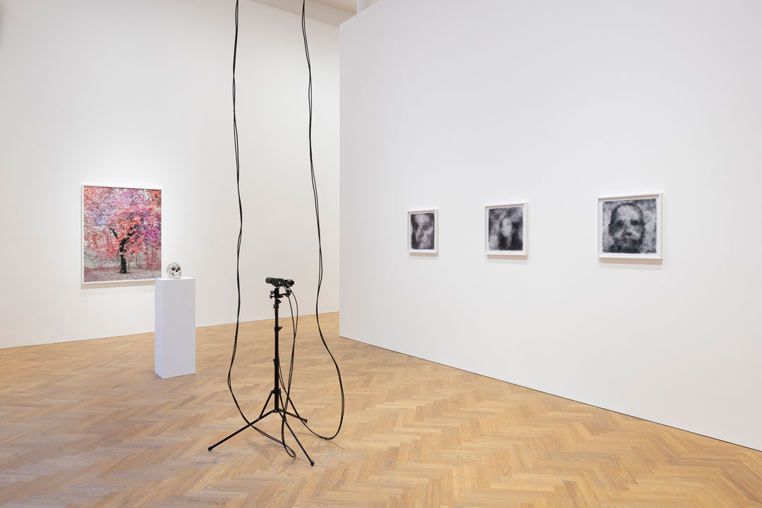 Installation view of Bloom, Trevor Paglen's new exhibition at Pace, London, September 2020