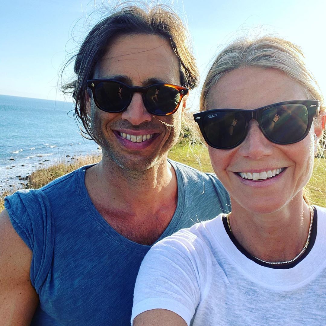 Gwyneth Paltrow and her husband Brad Falchuk on their first wedding anniversary. Image courtesy of Paltrow's Instagram 