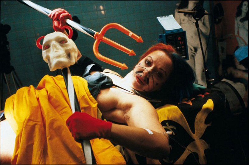 Orlan during one of her operations