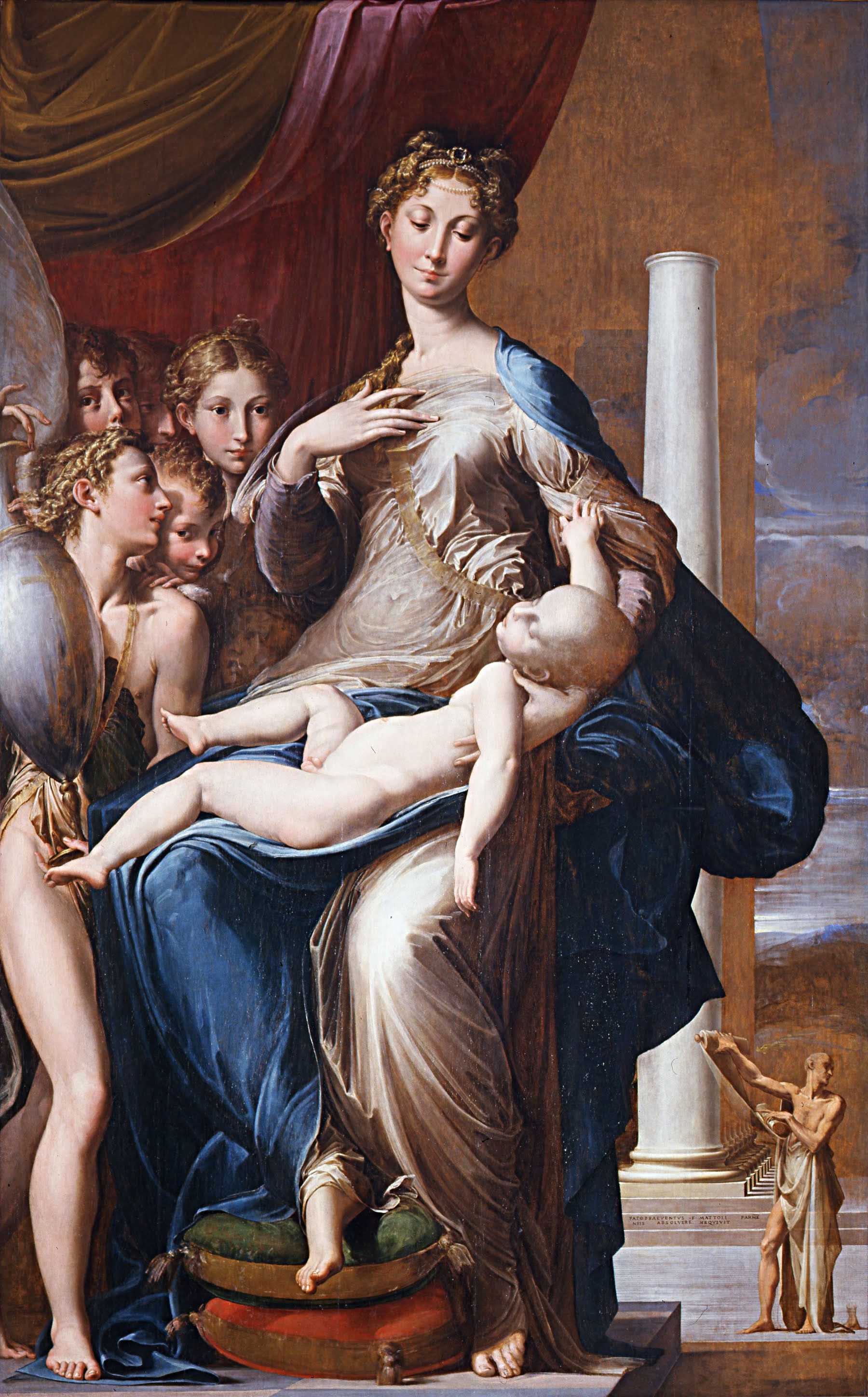 Madonna of the Long Neck (1534-40) by Parmigianino, as reproduced in Art in Time