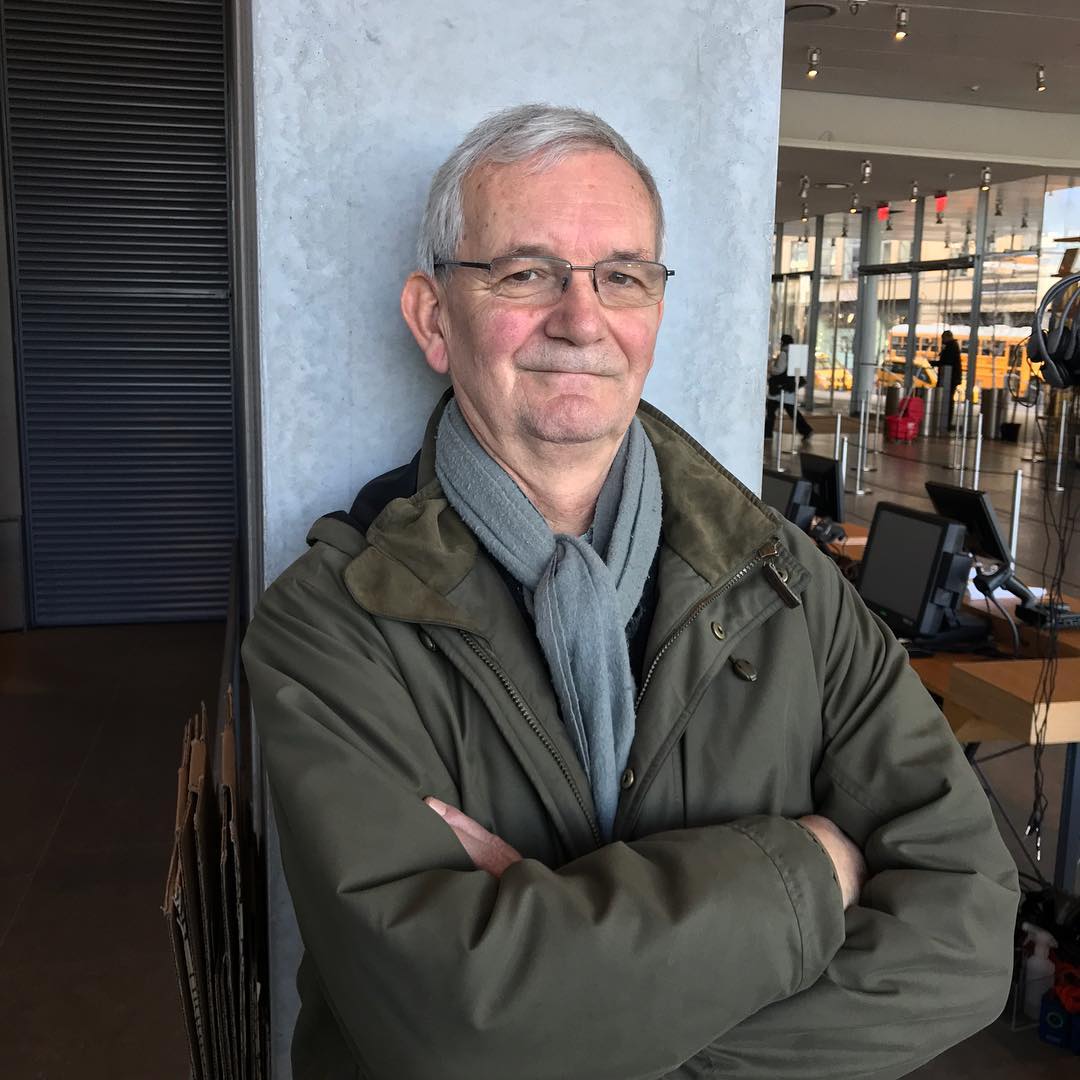 Martin Parr in New York by Stephen Shore. Image courtesy of Stephen Shore's Instagram