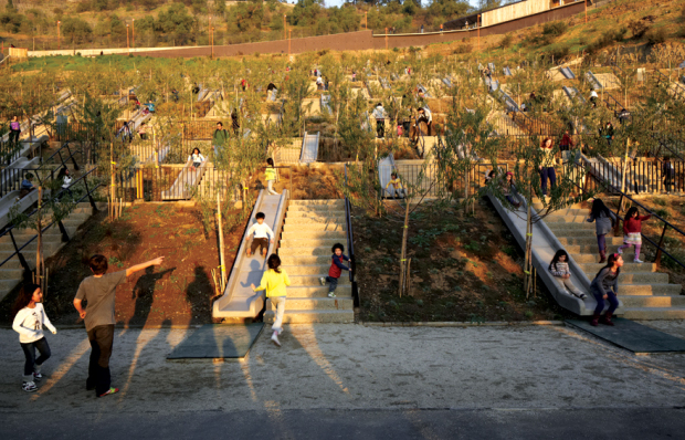 The Bicentennial Park playground, 2012, Santiago, Chile by Alejandro Aravena's Elemental practice