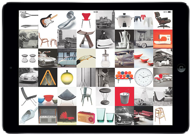 Just some of the 1,000 design classics assessed in The Phaidon Design Classics App