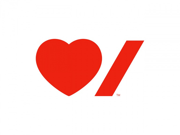 Pentagram's new design for The Heart & Stroke Foundation of Canada. Image courtesy of Pentagram.com