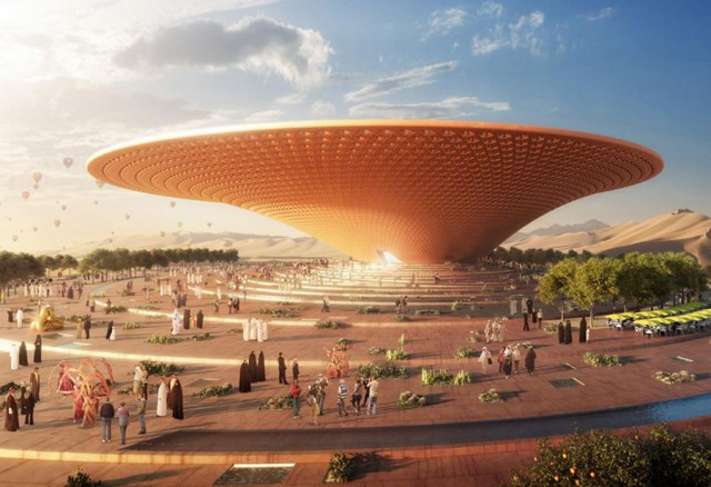 Ex-OMA architect Fernando Romero creates flying saucer-style photo museum in the Arabian desert