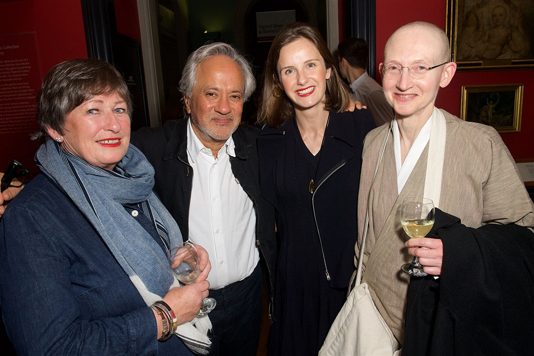 Author Sophie Walker (centre right) with Anish Kapoor (centre left), plant hunter Sue Wynn-Jones (left) and Zen Buddhist nun Venerable Myokun (right)