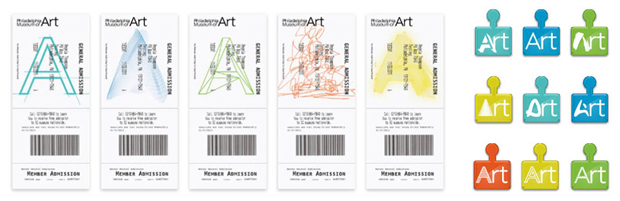 Pentagram's Paula Scher's rebranding for the Philadelphia Art Museum