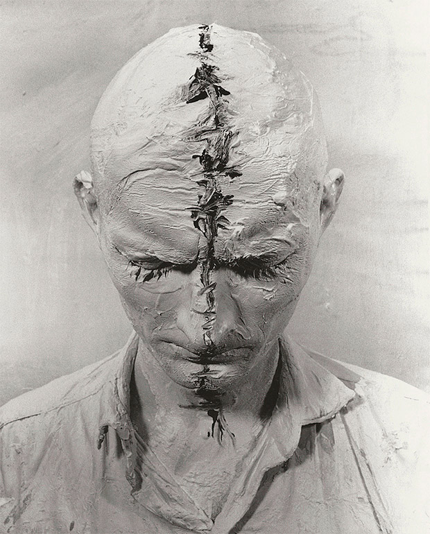 Self-Painting, Self-Mutilation (1965) by Günter Brus 