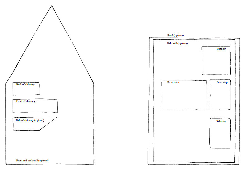 Magnus Nilsson's plan for a gingerbread house from The Nordic Baking Book