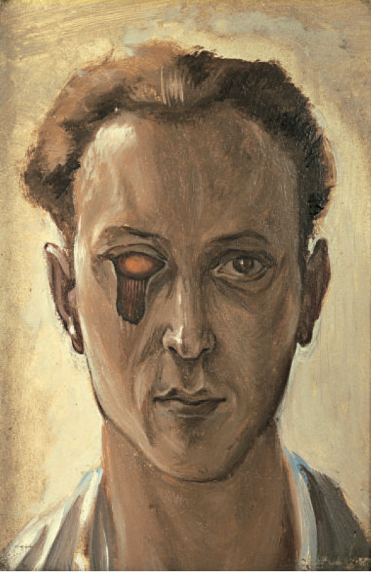 Self-Portrait with a Plucked Eye (1931) by Victor Brauner. All images appear in 500 Self-Portraits