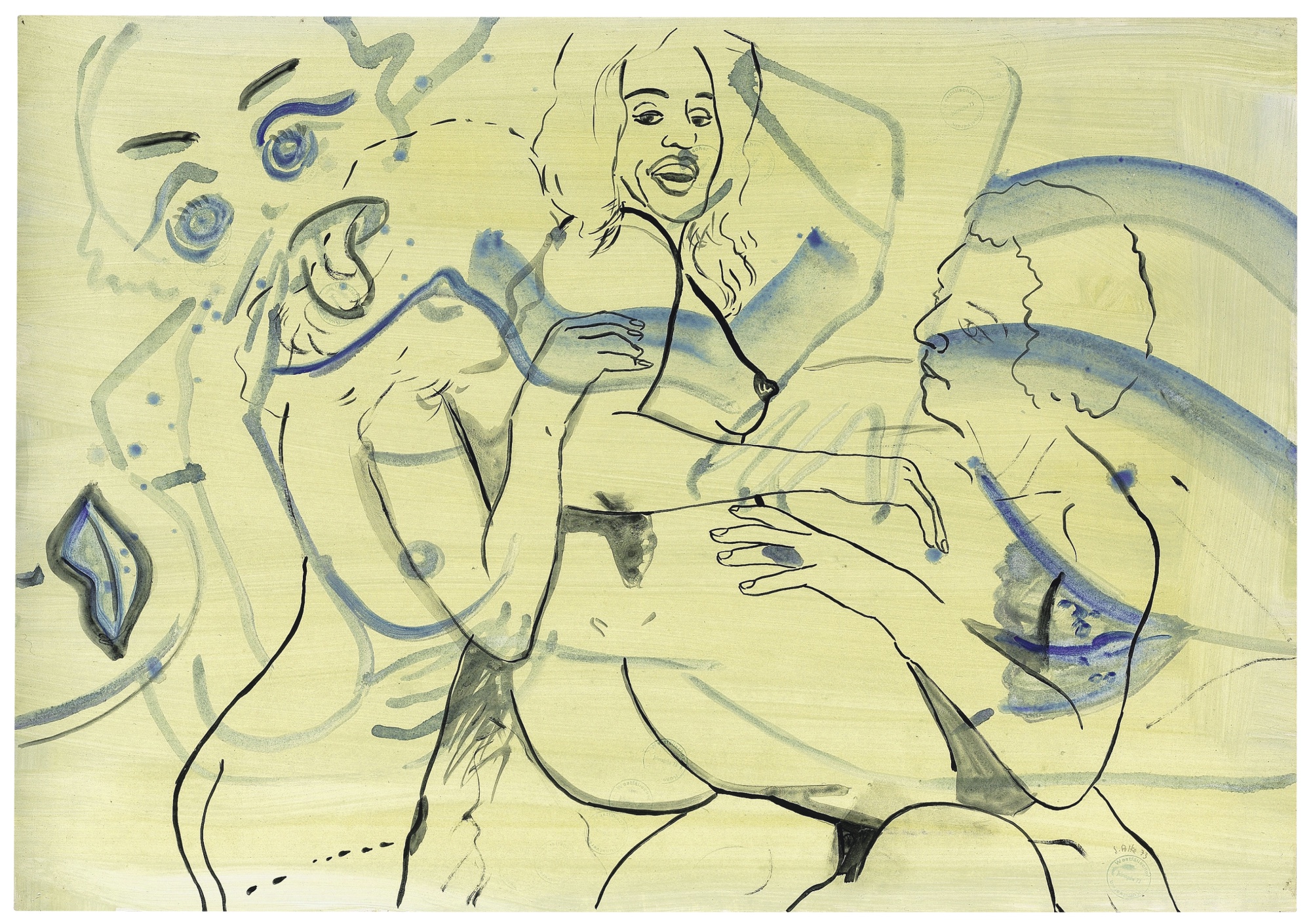 Untitled (1973) by Sigmar Polke, lot 17 in Sotheby's forthcoming Erotic: Passion and Desire sale.
All images courtesy of Sotheby's