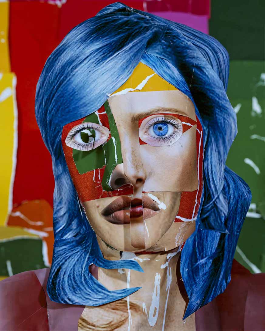 Portrait with Blue Hair, 2013 © Daniel Gordon / Courtesy of the artist and Wallspace, New York