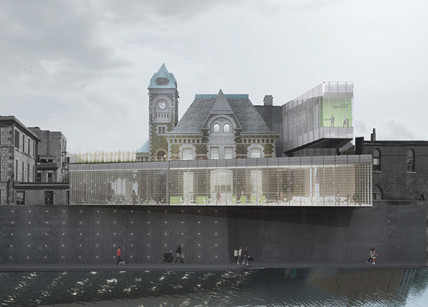 Renderings for new digital library - RDH Architects