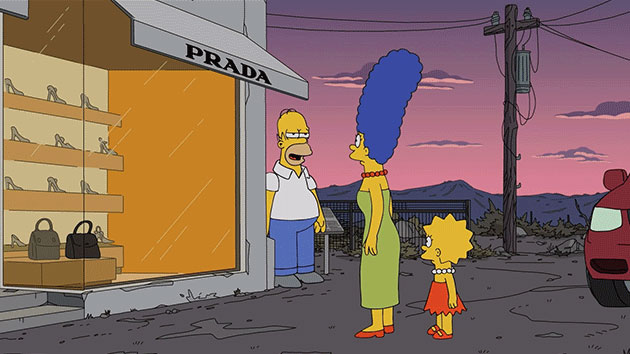 Prada Marfa in The Simpsons