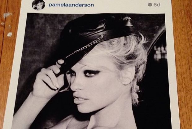 Pamela Anderson by Richard Prince, from Richard Prince's Instagram account