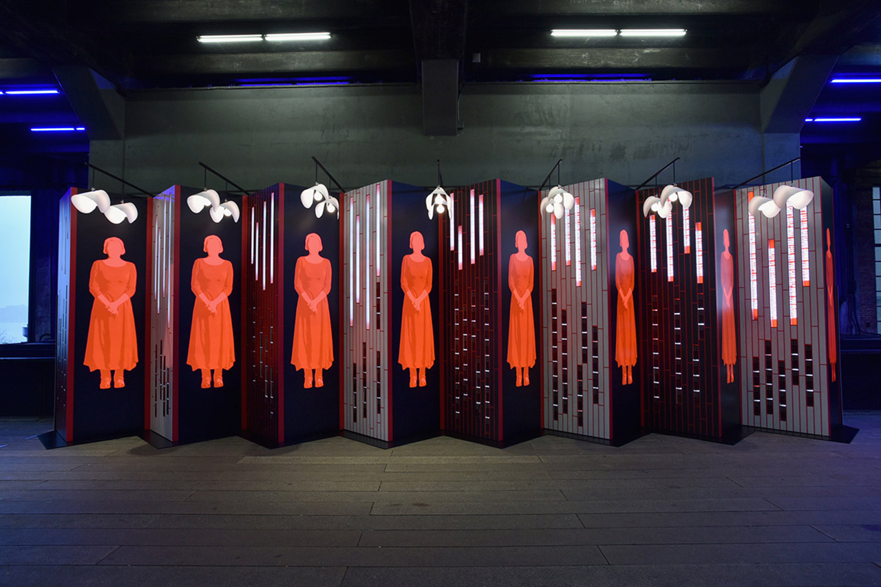 The Handmaid’s Tale installation on the High Line.
