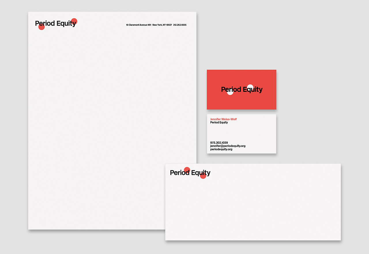 Pentagram's identity for Period Equity