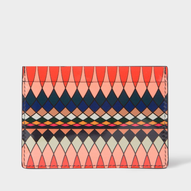 For her: Paul Smith No.9 - Multi-Coloured Patent Leather Card Holder