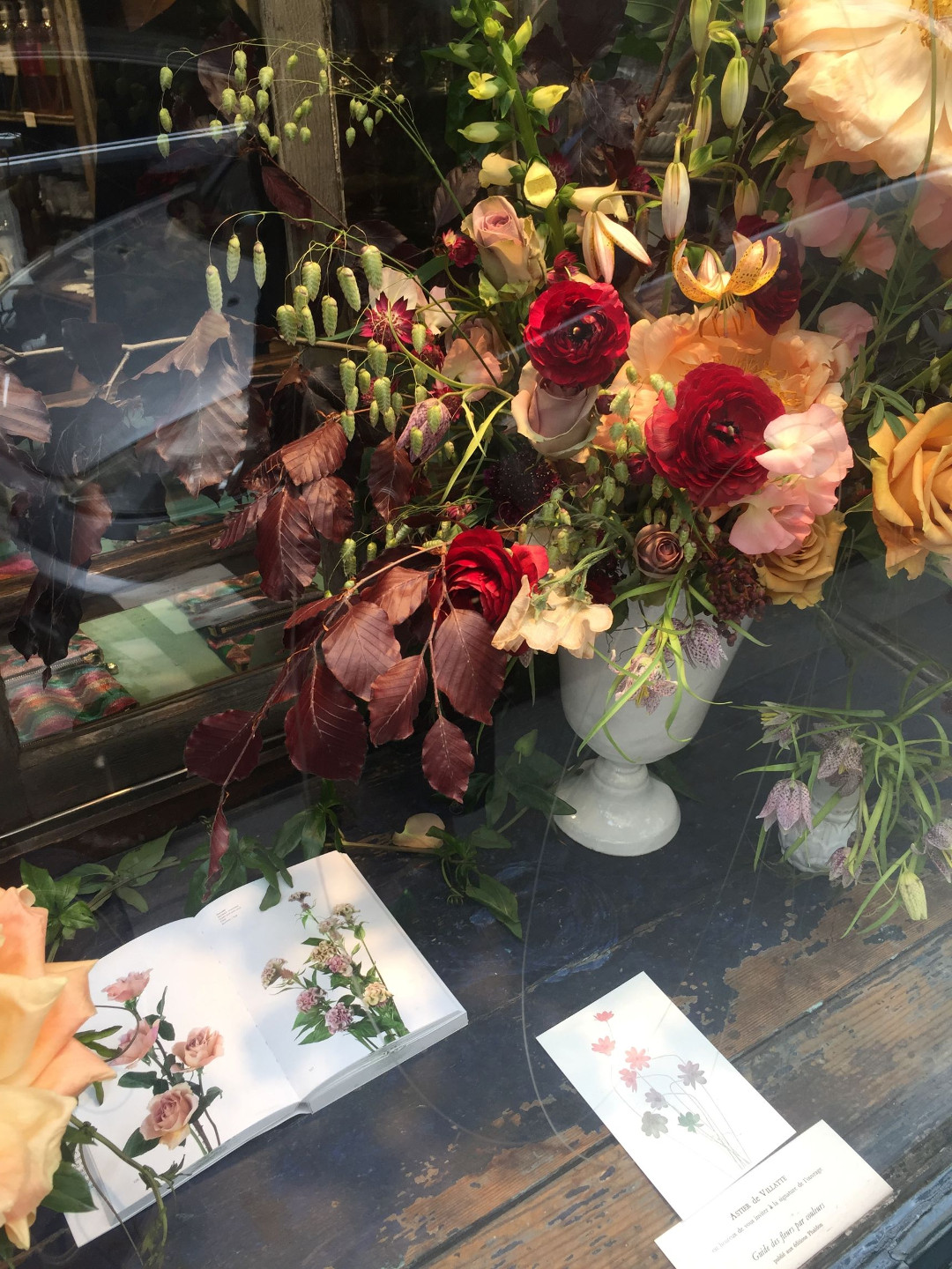 The Putnams' window display at Astier de Villatte in Paris