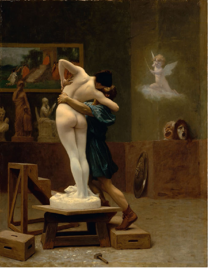 Pygmalion and Galatea (1890) by Jean-Léon Gérôme,  as featured in Flying Too Close to the Sun 