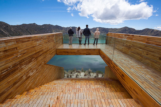 The Quilotoa Lake Lookout. Photo by Lorena Darquea