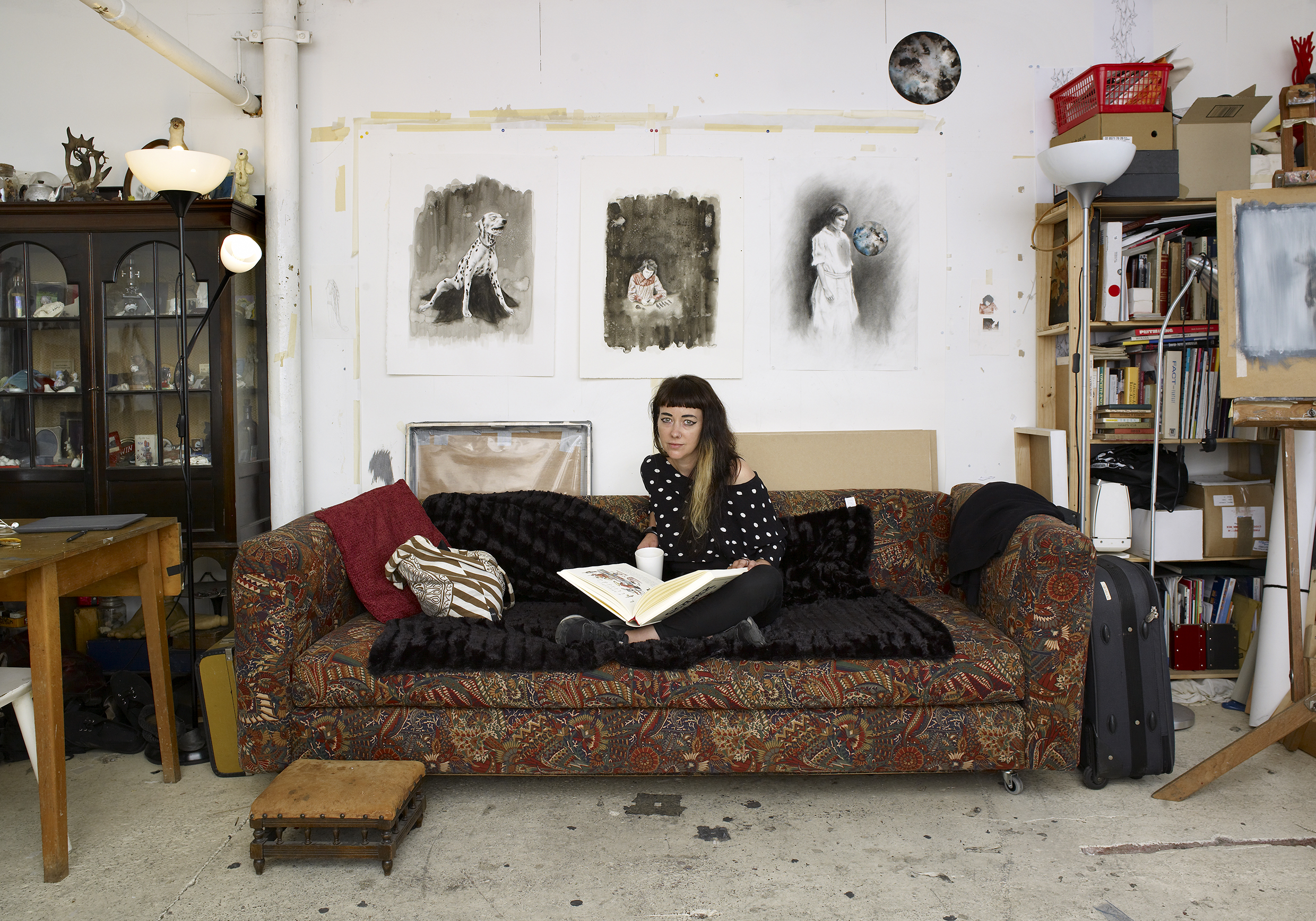 Rachel Goodyear in her studio - photograph courtesy Michael Pollard Photography