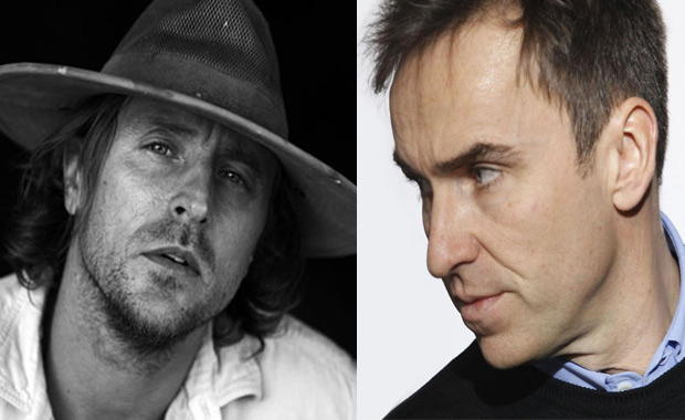 Left: artist Sterling Ruby; right: designer, Raf Simons