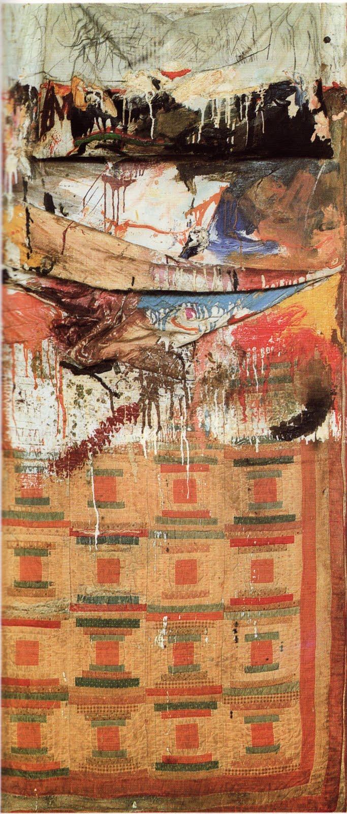 Bed (1955) by Robert Rauschenberg