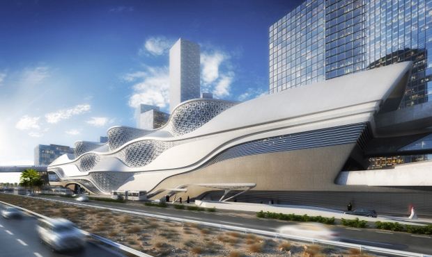 King Abdullah Financial District metro station, Riyadh, Saudi Arabia - Zaha Hadid