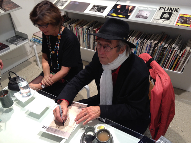 René Burri photographed at a Dover Street Market, London book signing last year