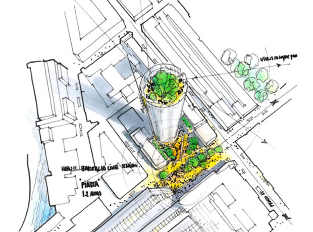 Mixed use tower, Paddington - Renzo Piano Building Workshop