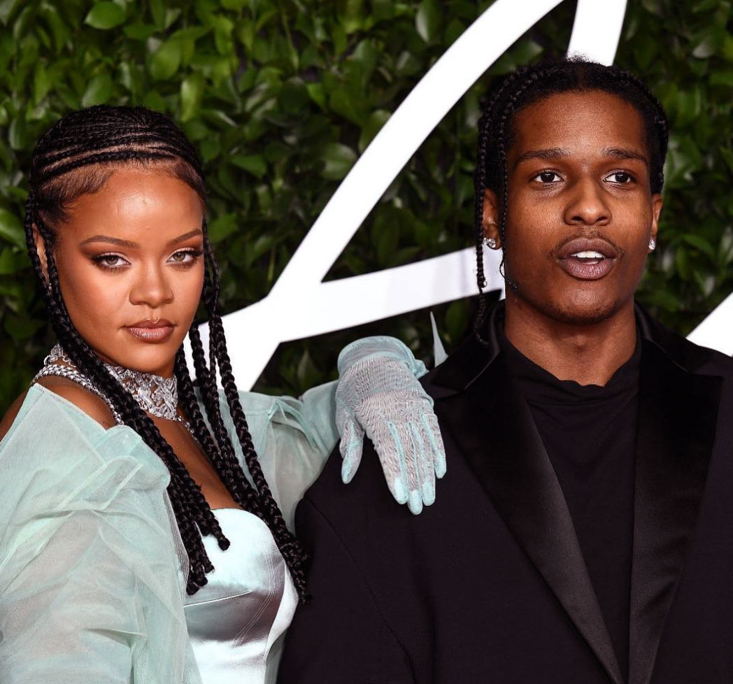 Rihanna and A$AP Rocky at The Fashion Awards in London last night