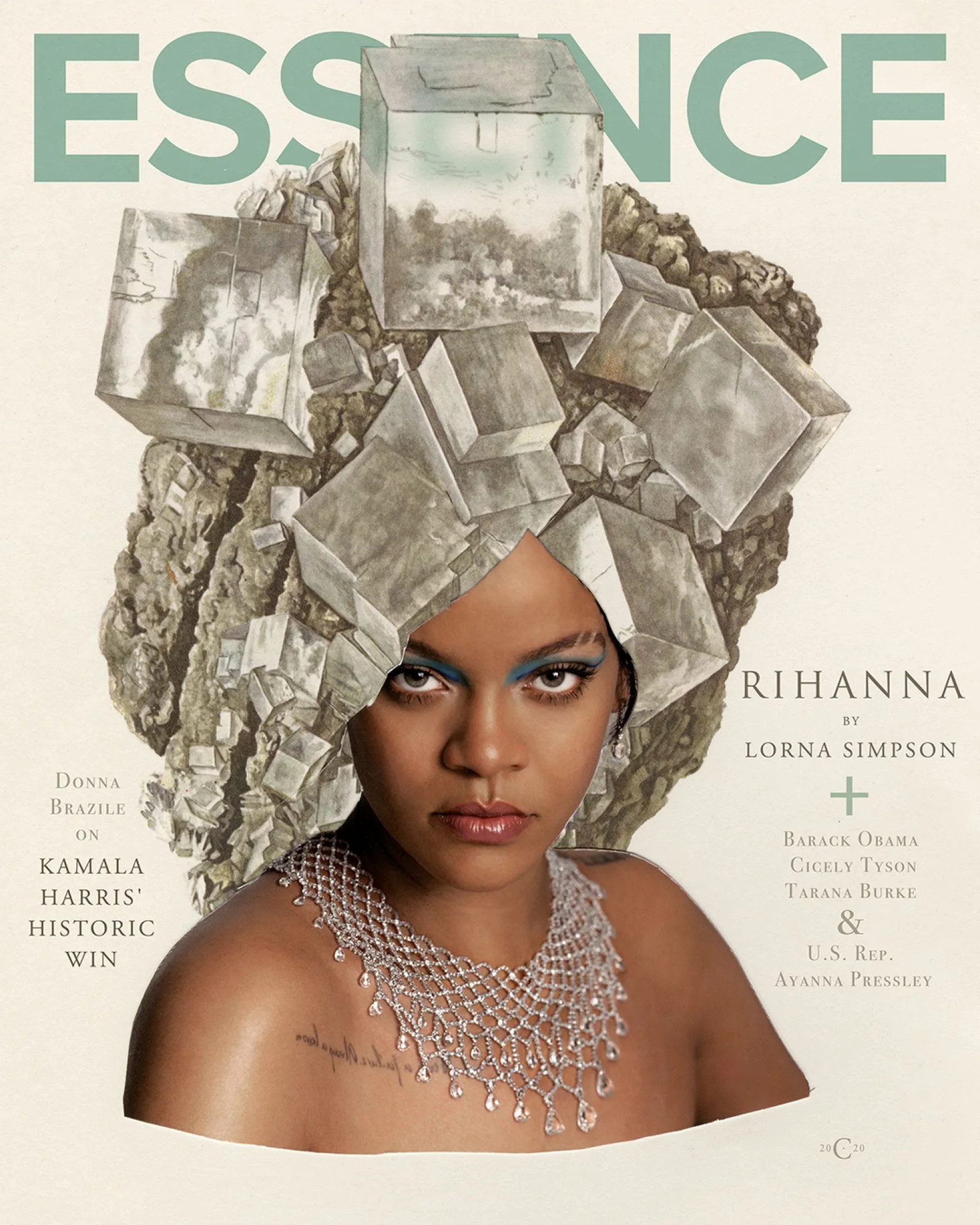 Rihanna and Lorna Simpson collaborate for the new Essence cover