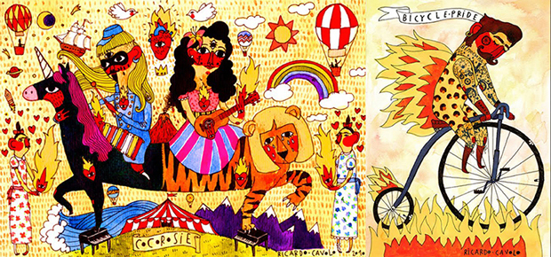 Ricardo Cavolo's designs for Triitme!