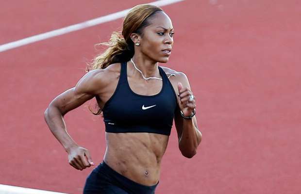 American runner Sanya Richards-Ross, the 400m Olympic champion and a Nike athlete