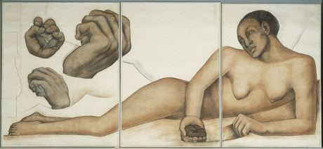 Figure Representing the Black Race (Second Version) (Detroit Industry south wall), (1932) by Diego Rivera