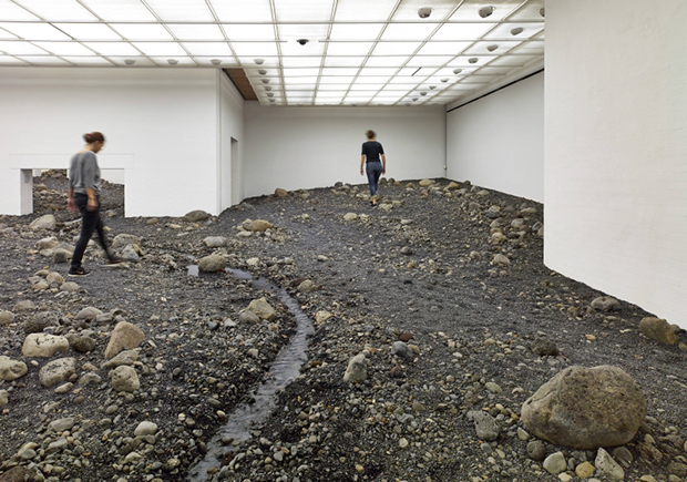 Riverbed (2014) by Olafur Eliasson. Installation view. Photo by Anders Sune Berg, courtesy of the Louisiana Museum of Modern Art, Humlebæk