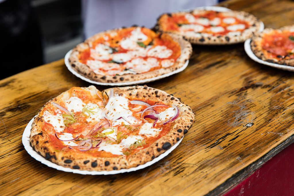 Roberta's pizzas at Frieze, 2016. Photograph by Mark Blower. Courtesy of Mark Blower/Frieze