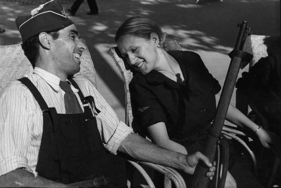 Republican militia members, Barcelona, 1936, by Robert Capa