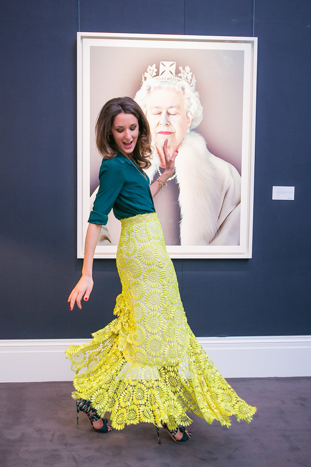 Matthew Williamson's business director Rosanna Falconer gave us a twirl! (Picture credit: @laraarnottphotography)