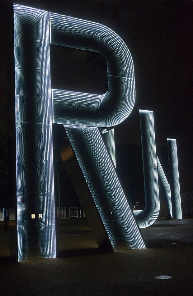 Run (night view) (2012) by Monica Bonvicini